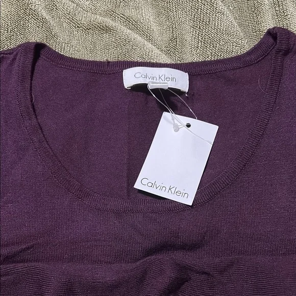 Calvin Klein Purple Women's Top - Picture 2 of 3